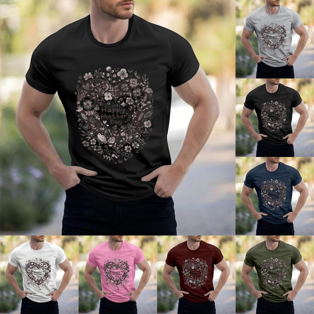 Men's Stand Collar Short Sleeve Shirt Loose Leisure Holiday Shirt Man