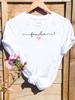 (Asian Size) Women's Love Letter Sweet Style Cute Top T Clothing Casual Fashion Print Female Casual Graphic Tee Short Sleeve T-shirts