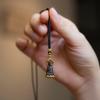 Portable Mini Buddha Statue Amulet Pendant Necklace Retro Versatile Accessories Gift For Men And Women