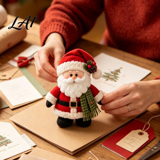 DIY Snowman Sewing Set Christmas Felt Craft Kit Handmade Santa Gingerbread Elf Holiday Decoration Angel Material Art Supplies for Kids Adults