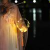 Portable Rabbit Flower Lamp Handmade Mid-Autumn Lantern Bamboo Ring Lantern  Cosplay Props