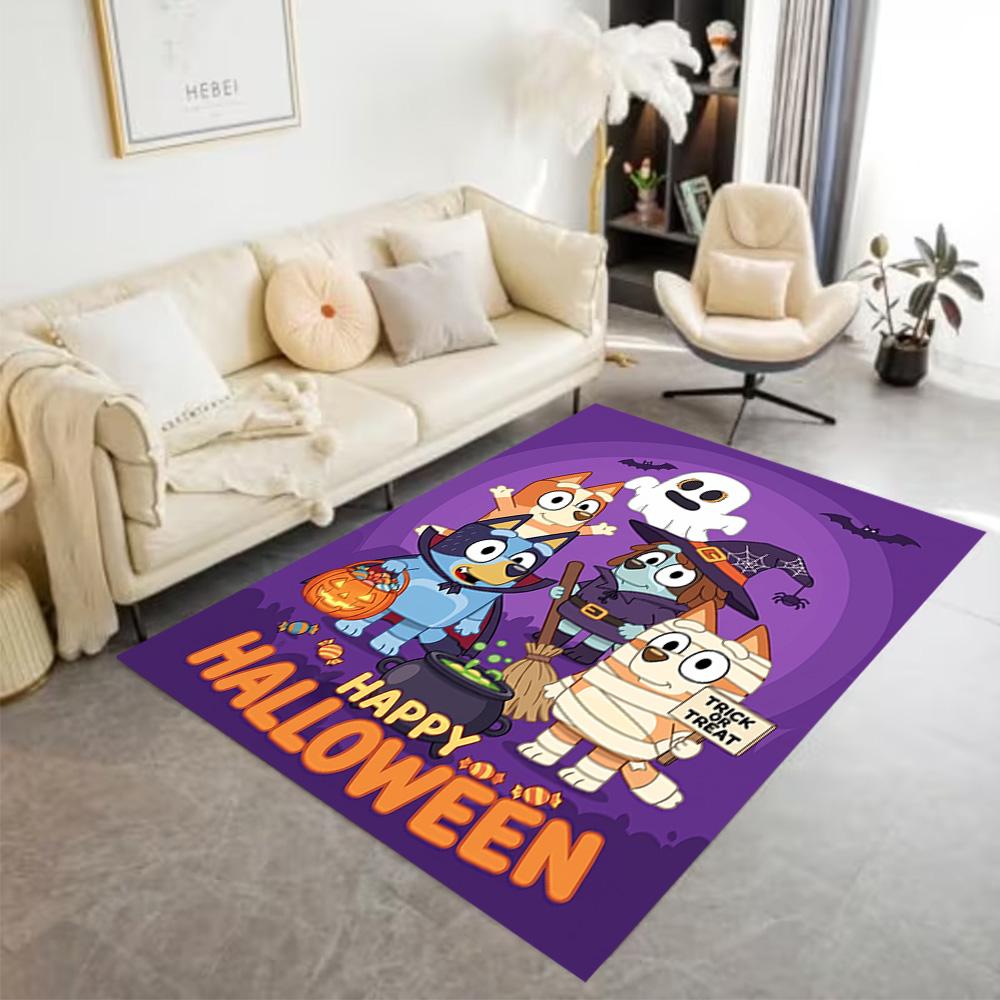 Halloween Costume Parade Area Rug Suitable for Playrooms Game Room Dining Room Hallway Anti-slip Rug Office home decor Wedding Party Gift