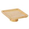 Bamboo Cake Stand Food Storage Tray Multifunctional Veggie Platter with High Base Snack Serving