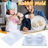 3D Силиконовая форма в виде пасхального кролика для торта, шоколада, десерта