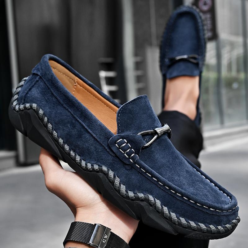Men Genuine Leather Casual Leather Shoes Men Loafers Comfortable Driving Shoe Moccasins Man Flats Shoes
