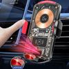 Прозрачное автомобильное зарядное устройство, быстрое магнитное зарядное устройство для телефона 15 Вт с 3 головками, универсальный автомобильный держатель Airvent для Iphone 14pro 14 13 12