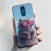 Для LG K8 (2018)/LG K9 2018 Мягкий Силиконовый Черный Чехол Вирусный Стиль Рисунок Мультяшный Кролик, Король Драконов Кролик Чехол
