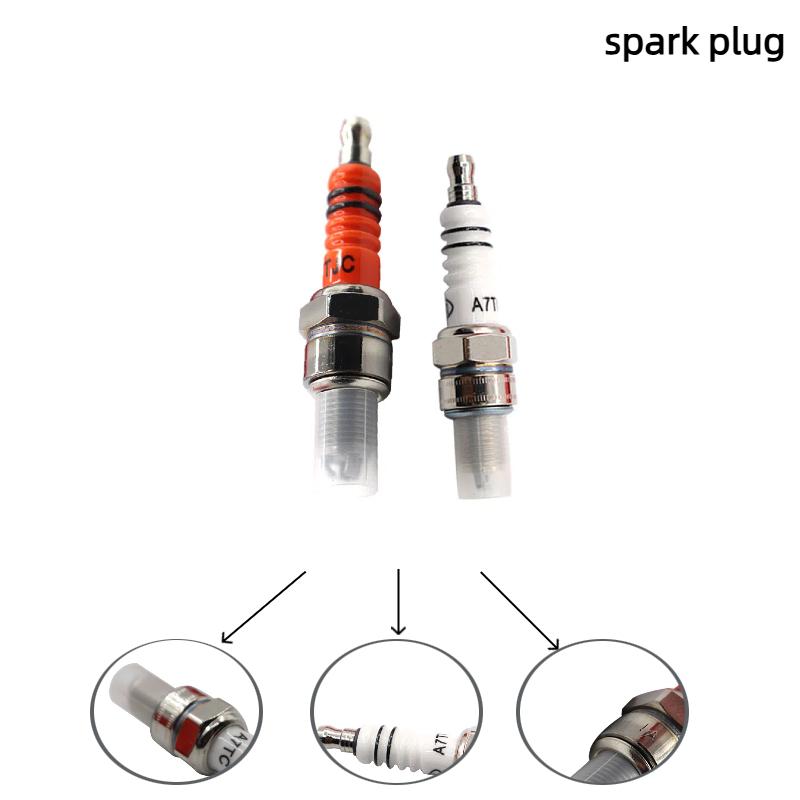 A7TC Racing 3 Electrode Spark Plug for 50cc 110cc 125cc 150cc Atv Scooter Dirt Bike Go Kart