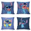 Домашний декор Стич с мороженым: Веселые мультяшные наволочки с рисунком, наволочка для подушки, подходит для дивана, спальни, автомобиля