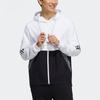 Adidas Neo Color Block Hooded Casual Jacket Men Jackets White H45178