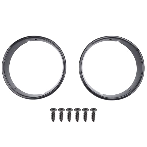Накладки на ободок фар, Черные ободки фар для Toyota TJ 1997-2006 - Декоративные кольца ободка фар без царапин (2pcs)