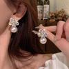 Needle Pearl Zircon Earrings For Women With High Quality And Cool , Forest Earrings, Ear Accessories