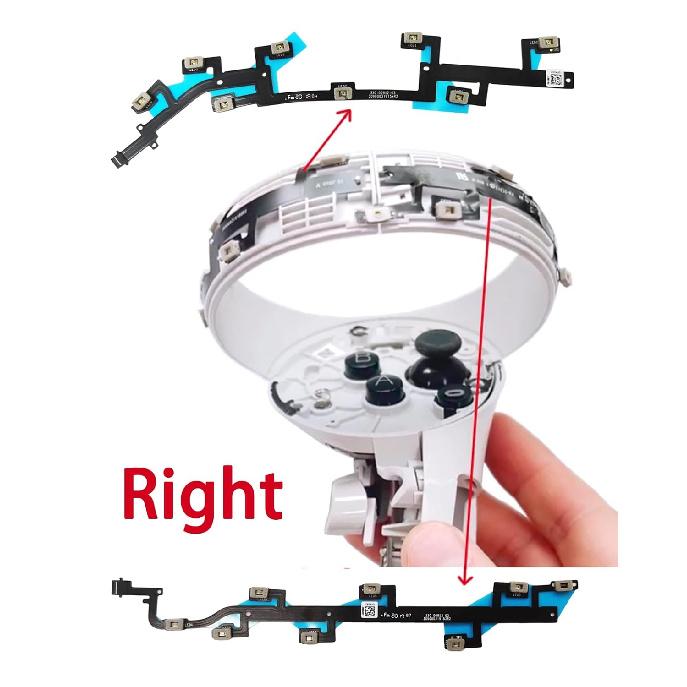 Hupaivrmrar Right Locating Ring Flex Cable For Meta Oculus Quest 2 VR Handle Controller cable Repair Replacement Part Accessory Number 330-00912-04