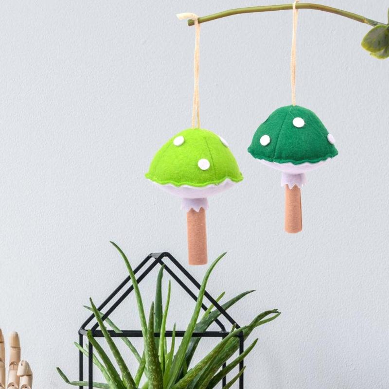 62KD Needle Felted Mushroom for Unique Bag Charm and Keychains 6Pack