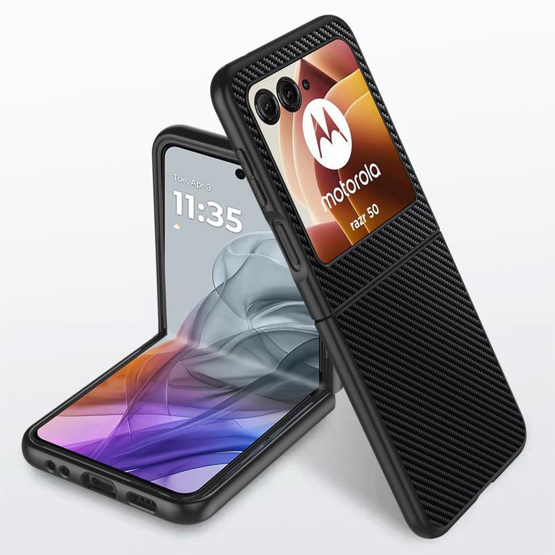 Обычный кожаный чехол для Motorola Razr 50, ультраматовый бампер, ультратонкий противоударный жесткий чехол для телефона Moto Razr50, ультразащитный чехол для камеры