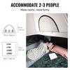 Truck Bed Tent, 5.5'-6' Pickup Truck Tent with Rain Layer and Carry Bag, Waterproof PU2000mm Double Layer Truck Tent for Camping, Accommodate 2-3