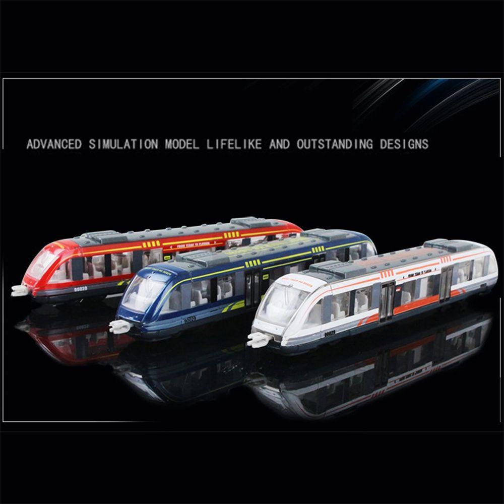 Metro Subway Train Zinc Zinc Alloy Model Diecast Train Toy Underground High Speed Rail Simulation Train Toy