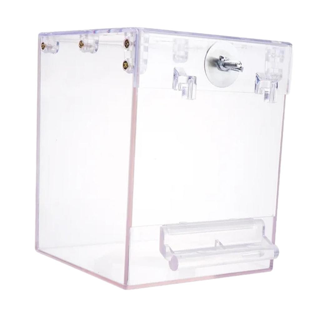 Птица Купальня для птиц Прозрачная купалка для попугаев Клетка Аксессуары Купальная душевая кабина для волнистого попугайчика Канарейки Маленьких птиц Неразлучника Купание