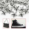 DIY Clothing Accessories Rock Punk Silver Star Rivets Leather Craft Spots Nailhead Studs Spikes