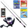 Friday Light Game Fishing Tackle Set for Ajing and Rockfishing Beginners (Rod MJ-682) (ajimebaruset-36)