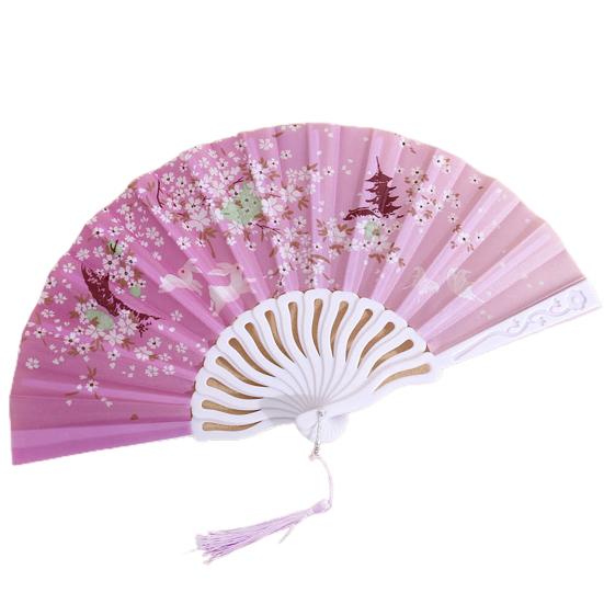 Складной вентилятор с глянцевой текстурой. Красивые различные стили. Гладкая поверхность. Тонкая работа. Украшение. Ткань Оксфорд. Ручной вентилятор в китайском стиле. Товары для дома.