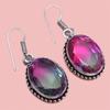 Tourmaline Set Gemstone Gift Wedding Party Bi-Color Pendant,Earring,Ring