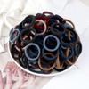 50pcs/Set Women   Basic Hair Bands 1.57inch Simple Solid Colors Elastic Headband Hair Ropes Ties Hair Accessories Ponytail Holder