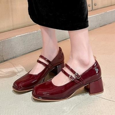 Модная женская элегантная обувь Мэри Джейн средней высоты, модные лоферы, дизайнерские туфли на массивном каблуке, новинка осени 2025, обувь для вечеринок для женщин