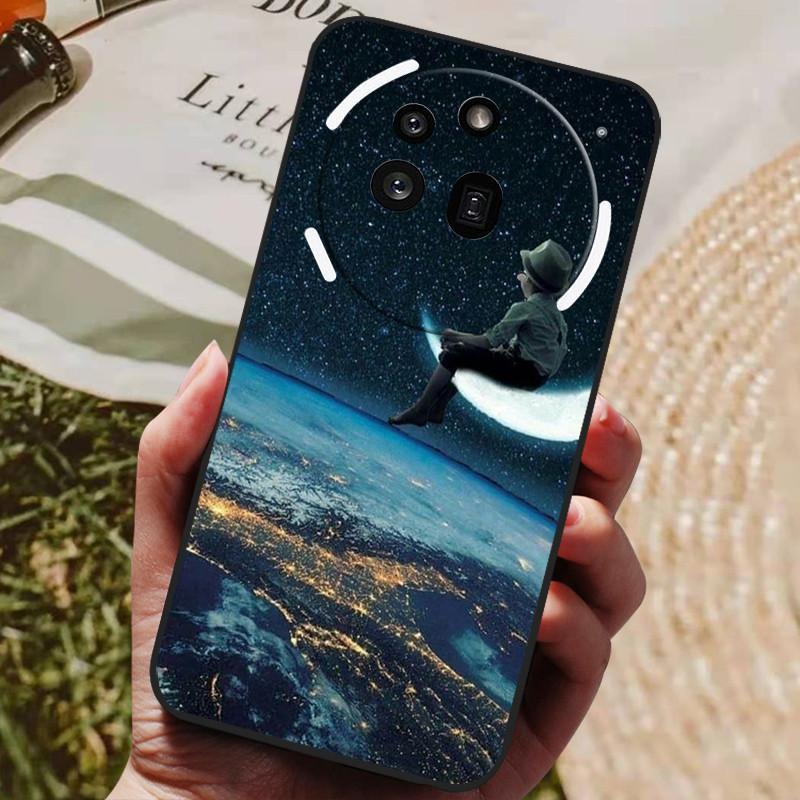 For Nothing Phone 3A Pro Case Phone3A Pro Cool Painted Silicone TPU Soft Cover for Nothing Phone 3A Pro A059P Cases Black Shells
