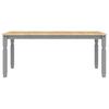 3 Piece Dining Set PANAMA Gray Solid Pine Wood
