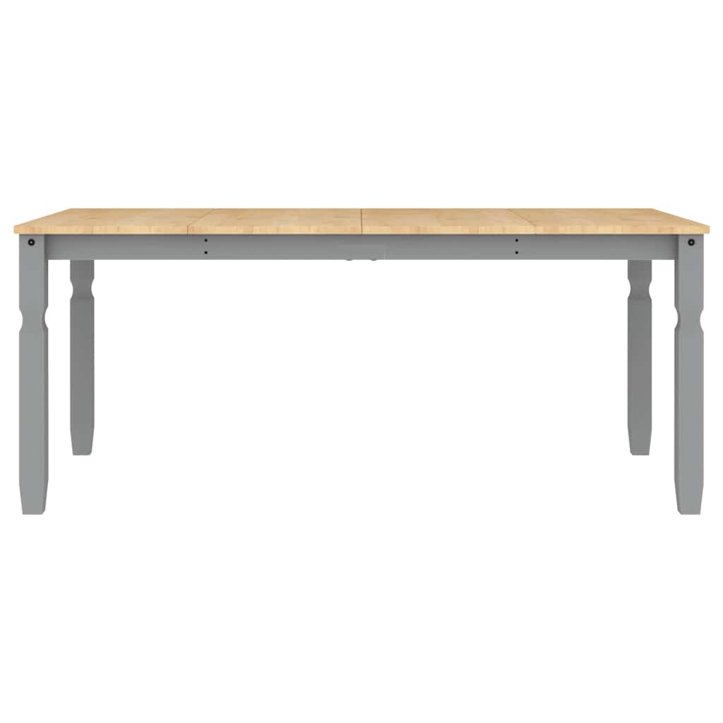 3 Piece Dining Set PANAMA Gray Solid Pine Wood