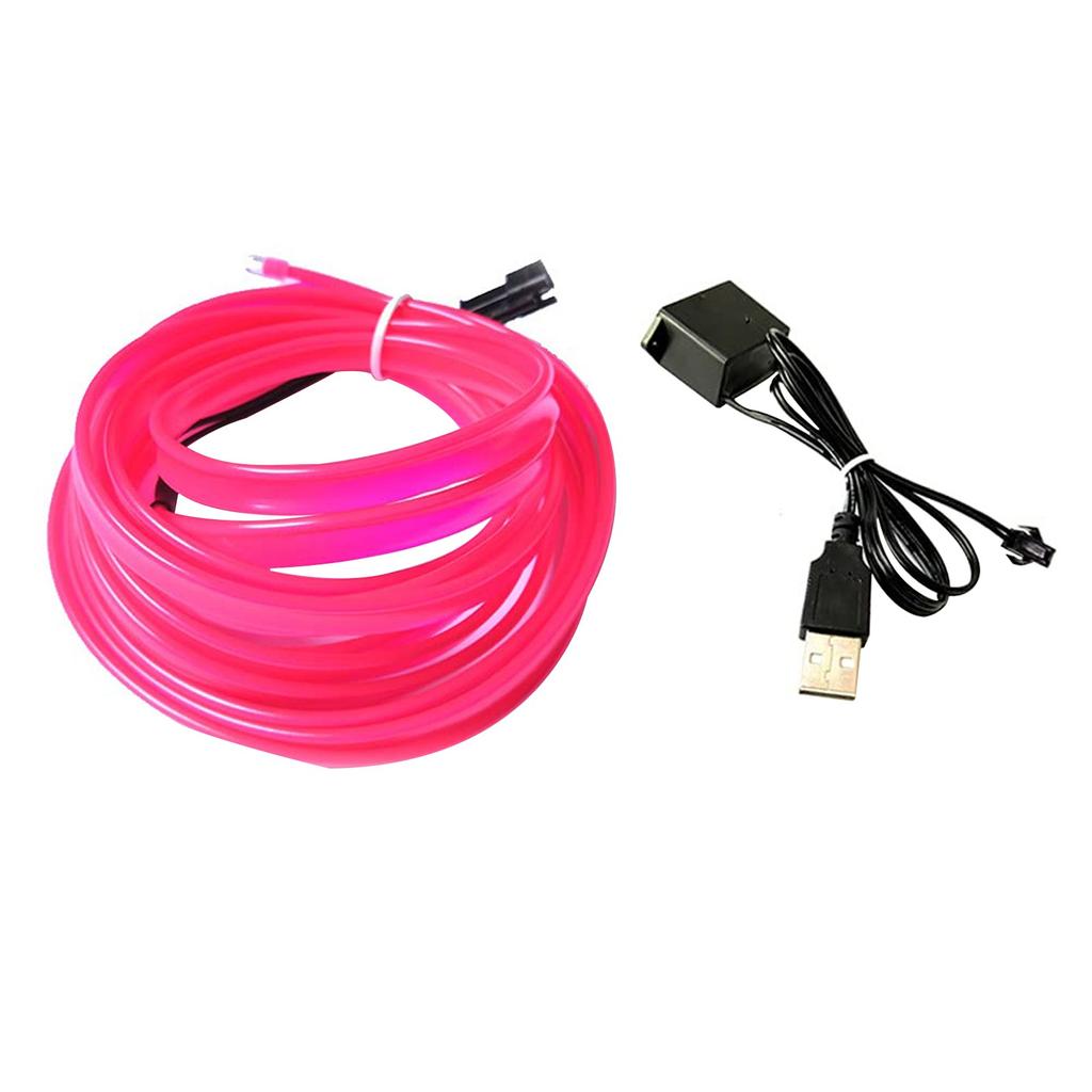 USB EL Wire 10 M/5 M/3 M Flexible Neon Light Tube DC 5V Neon Tube Lights Car Interior Trim Light Strip For Interior Trim Decorative