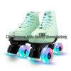 Adult Double Row Flashing Roller Skates - Men's and Women's Four-Wheel Skates