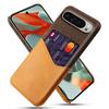 For Google Pixel 10 Pro XL Case PU Leather Cloth Texture Hard PC Phone Cover with Card Holder
