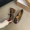 Женские туфли Marie Janes на высоком каблуке с квадратным носком, женские летние туфли на низком каблуке 2024 года, осенние новые дизайнерские туфли, элегантные туфли-лодочки Femme