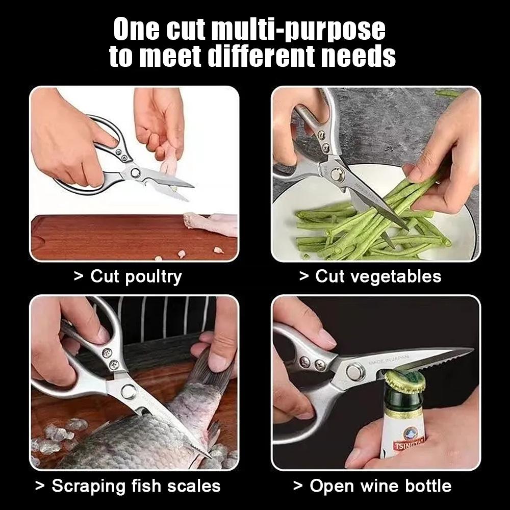 Kitchen Accessories Scissors Stainless Steal Sharp Multi Function Tool Food Scissor For Chicken Vegetable Barbecue Meat Fish