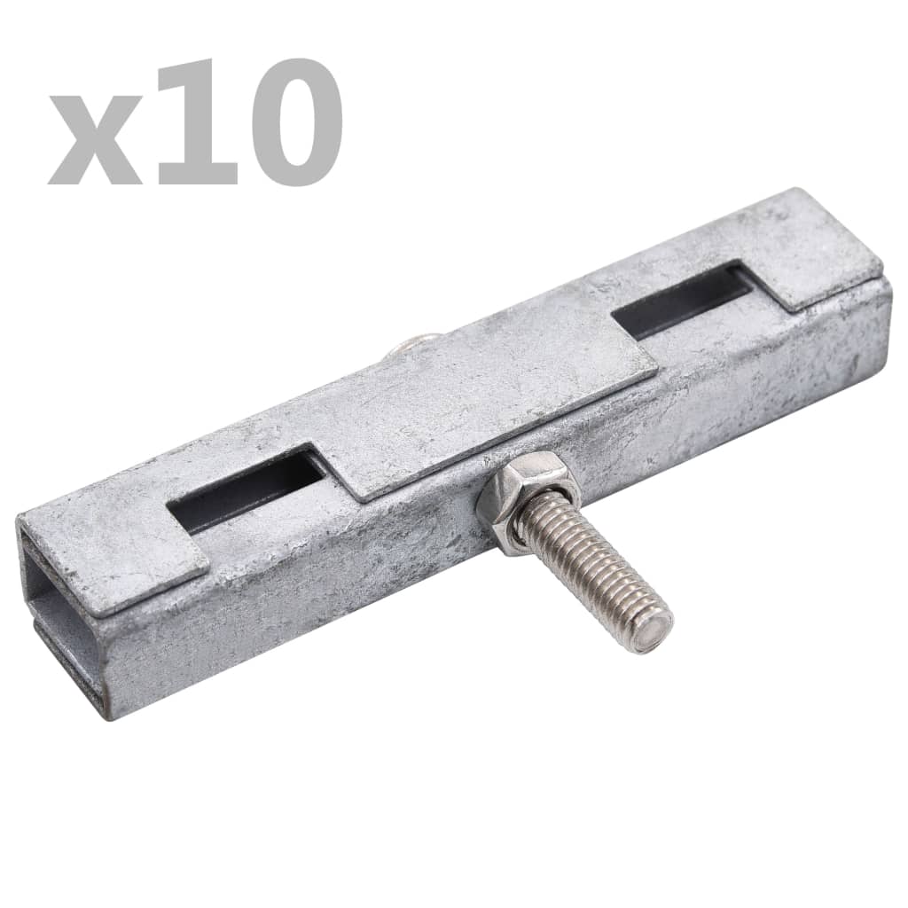 U Mat Connector 10 Sets Silver