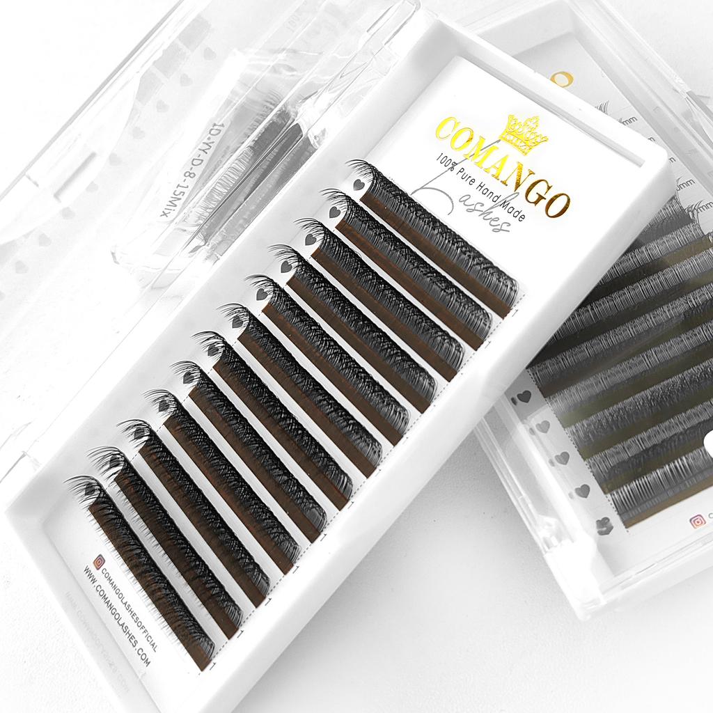 CoMango Одиночные ресницы 2D Y Русский объем Ресницы Натуральный Y-стиль Готовые ресницы для наращивания глаз Оптовая продажа Макияж Накладные ресницы