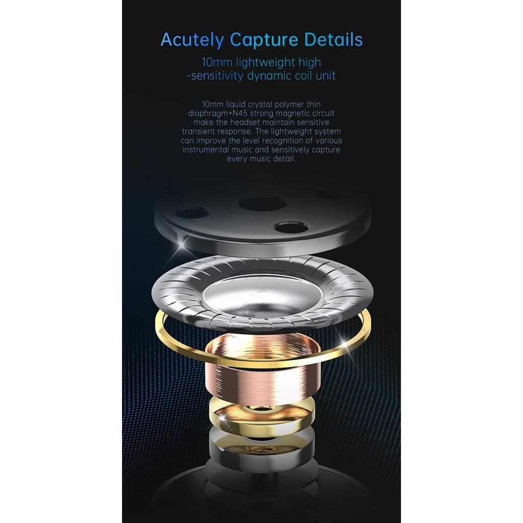 Original Copper Driver HiFi Wired Earphone Race Sport Headphone Bass Stereo Gaming Headset Music Earbuds 3.5MM In Ear With Mic