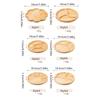 Round Wooden Divided Fruit Tray Nut Platter Food Storage Tray Fruit Snack Plate  Serving Platter