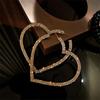 Fashion Jewelry Wedding Drop Dangle Gift Big Heart Hoop Earrings Party