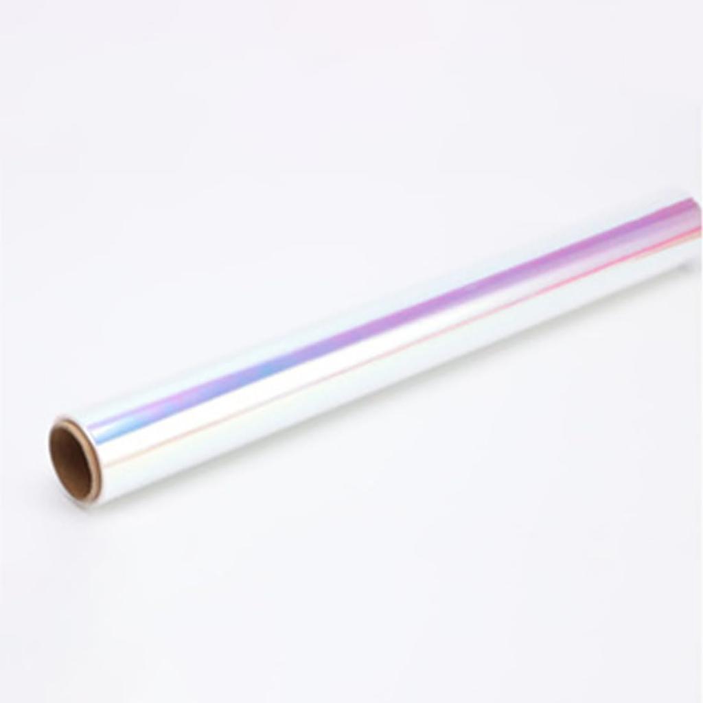 Colored Cellophane Film 15mX40cm Cellophane Sheet Thick Wrapping Paper Wrapping Roll Rainbow Cellophane Gift Basket Flower Wrapping Paper Hologram