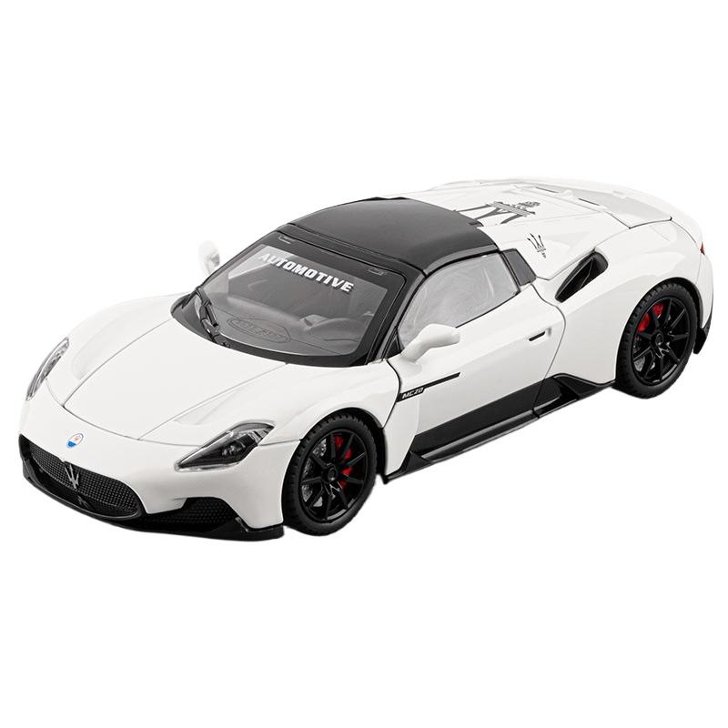 1/24 Мазерати MC20 Кабриолет Сплав Трассовый Гоночный Автомобиль Модель Литье под Давлением Металл Спортивный Автомобиль Модели Транспортных Средств Звук и Свет Детская Игрушка Подарок