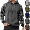 Мужская камуфляжная толстовка с капюшоном, мужская спортивная большого размера, повседневная толстовка