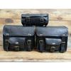 New Motorcycle Saddlebag Luggage Saddle Bag Pannier Storage (Black Bags)