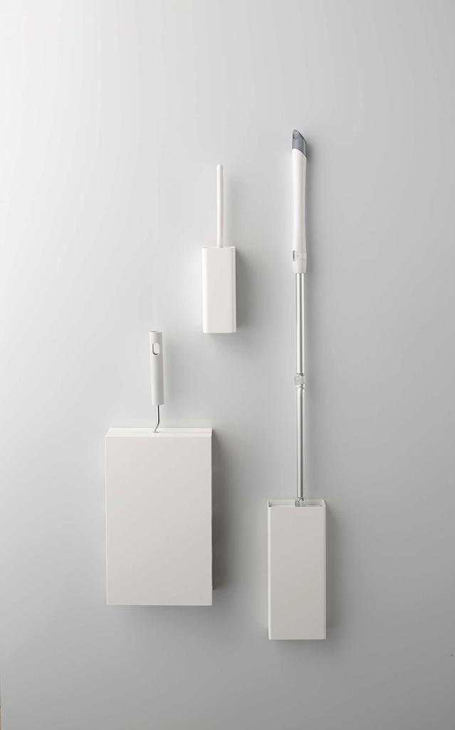 Yamazaki Jitsugyo 5447 Magnetic Handy Wiper Holder White Approx. W6.3XD6.3XH16cm Tower Floating Storage Easy Installation