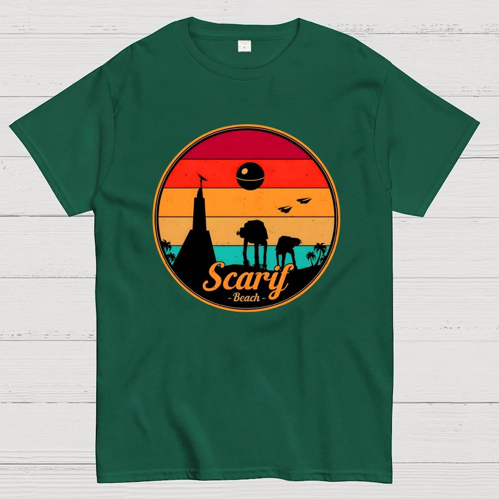 Vintage Scarif Star Battles Cotton Summer Casual Cool Loose T-Shirt