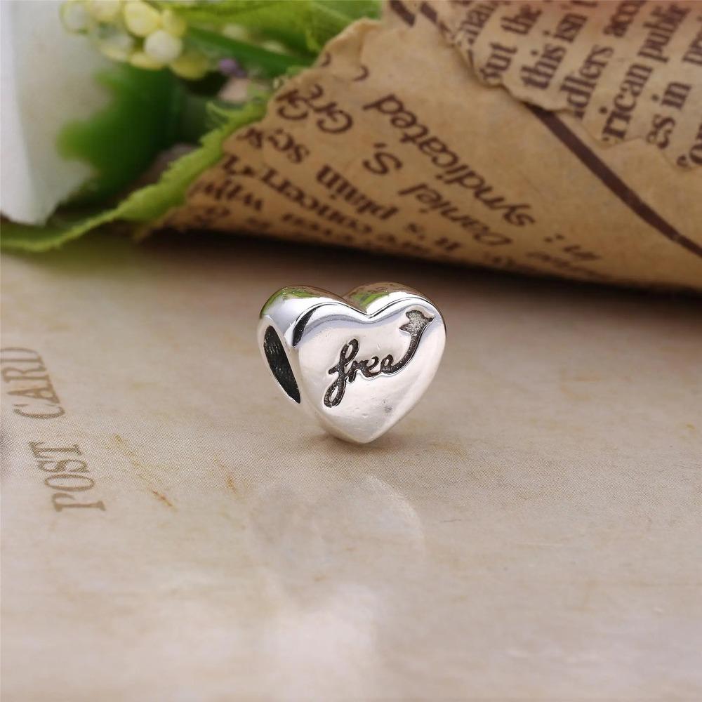 925 Silver Heart Series Four Leaf Clover Charms DIY Bracelet Necklace Jewelry Gift for Women Sister Friendship