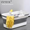 Складное ведро для швабры Портативный таз для мытья посуды для уборки ванной комнаты Кухня Бытовое Большая вместимость Складное ведро Экономия места