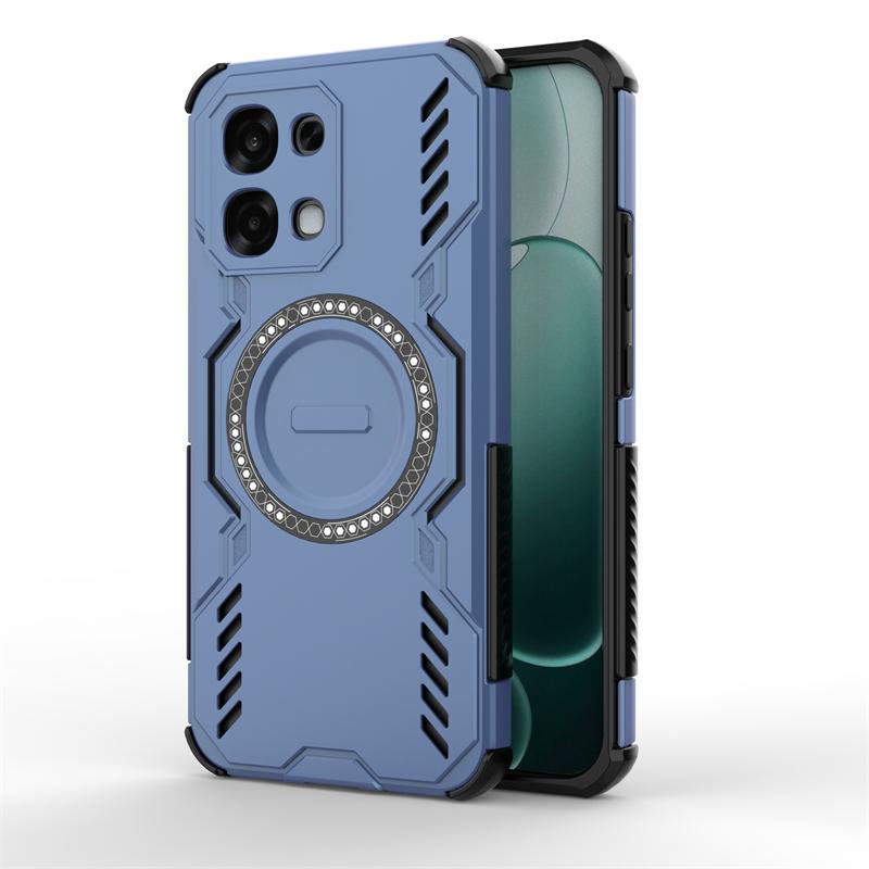Для чехла Oppo A6 Pro Для Oppo A6 Pro Противоударный Жесткий Бронированный Магнитная Адсорбция Беспроводная Зарядка Задняя Крышка Для Чехла Oppo A6 Pro